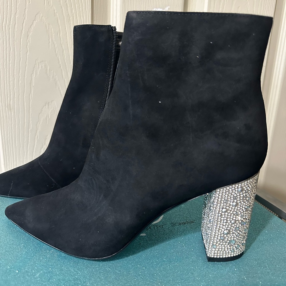 Betsy Johnson rhinestone booties